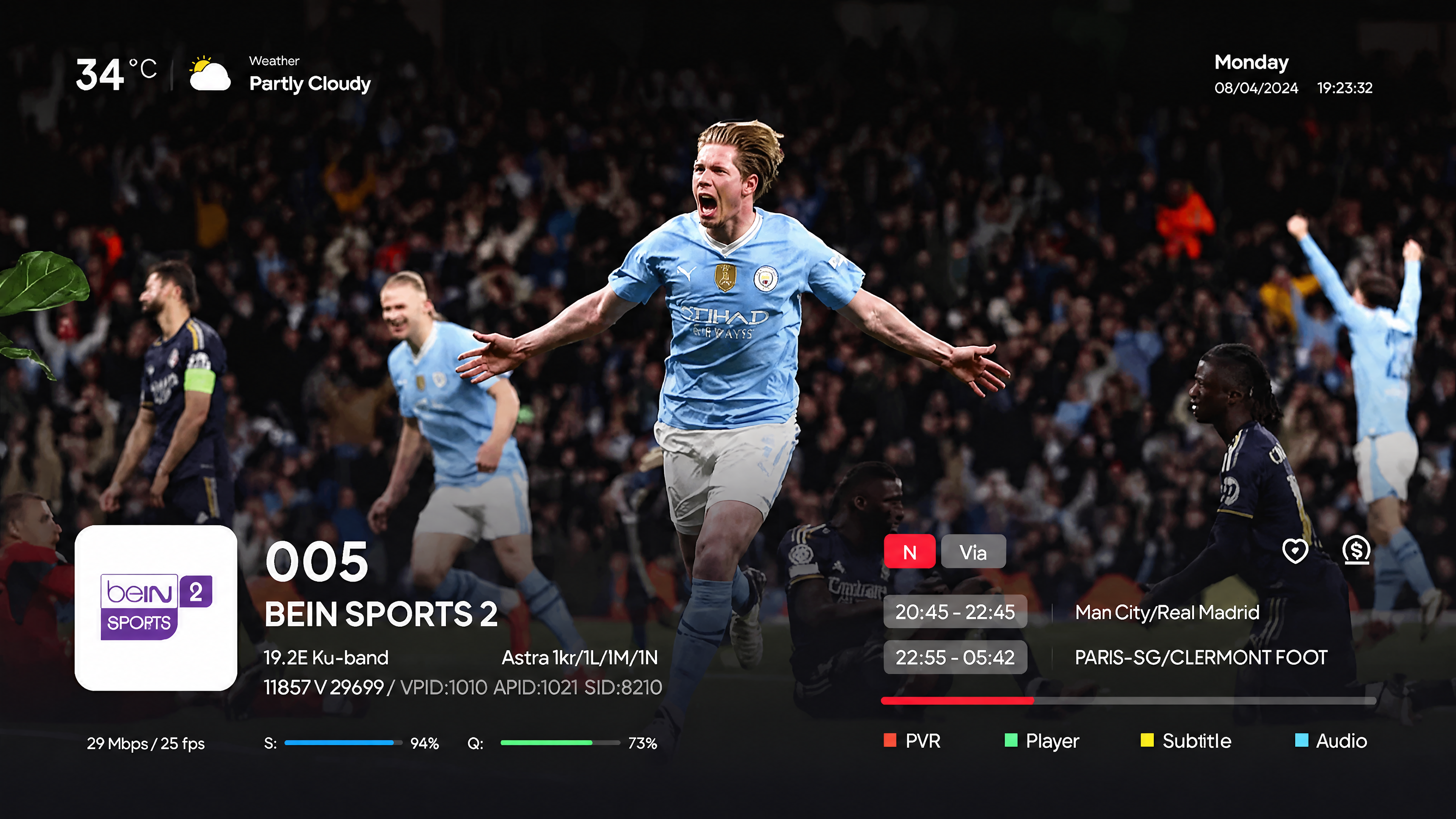 App Bromteck TV en laptop
